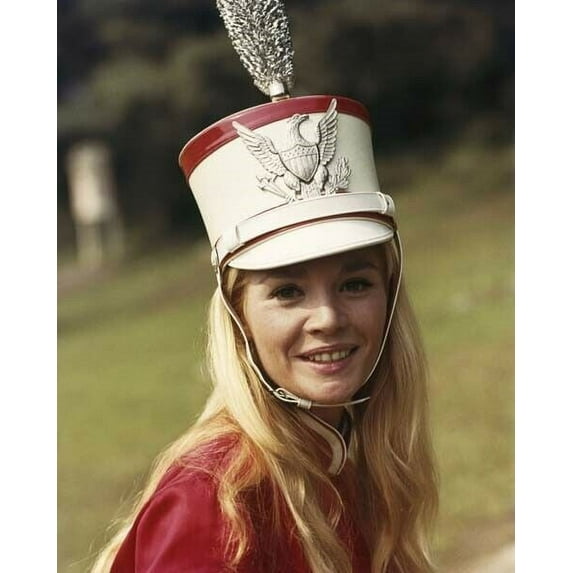 Tuesday Weld wears drill team hat & cheerleader outfit Pretty Poison 8x10 photo