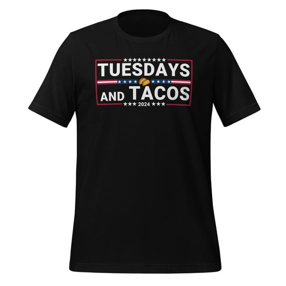 Tuesdays & Tacos Shirt, Unisex, Tuesdays & Tacos 2024, Taco Lover Shirt, Funny Foodie Shirt, Foodie Humor Shirt, Trendy Mexican Fiesta (Black, S)