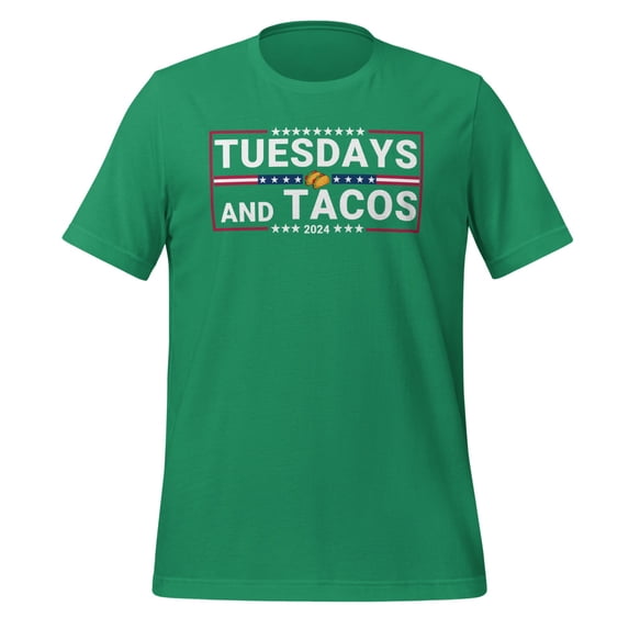 Tuesdays & Tacos Shirt, Unisex, Tuesdays & Tacos 2024, Taco Lover Shirt, Funny Foodie Shirt, Foodie Humor Shirt, Trendy Mexican Fiesta (Kelly, M)