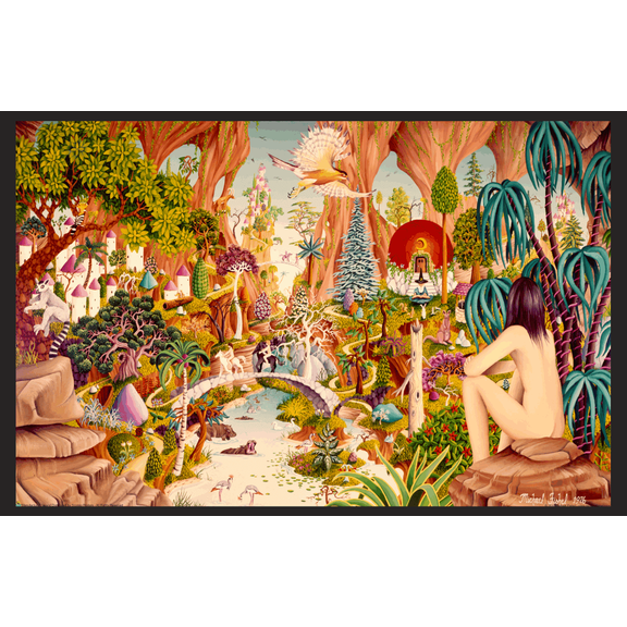 Tuetopolis by Micheal Fishel Mini Poster- 17" x 11"