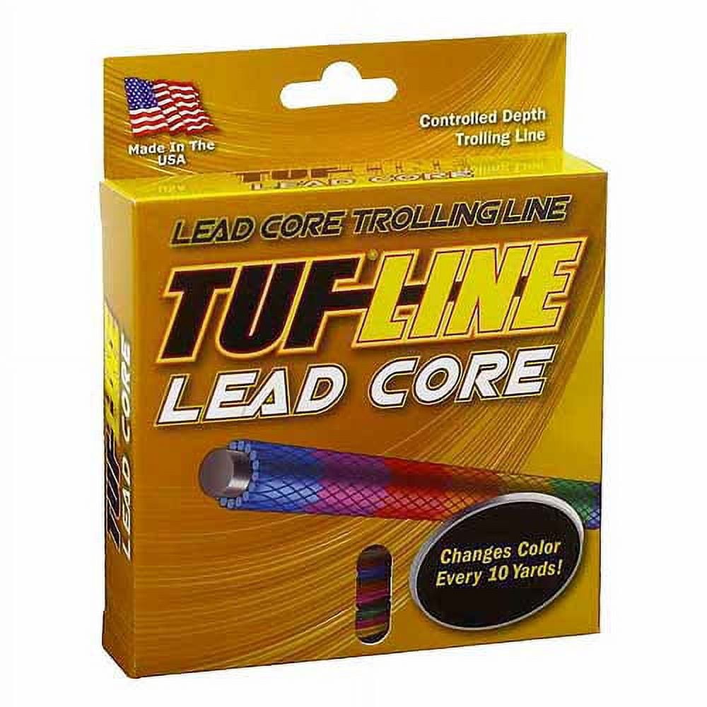 TUF-LINE Lead Core Trolling Line, 27Lb Strength, 100 Yards, Braided ...