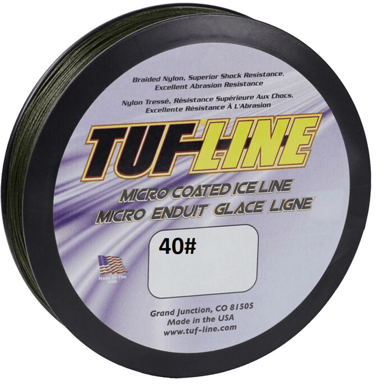 Tuf-Line Micro Coated Fishing Ice Line (Dark Green) - Size: 20lb