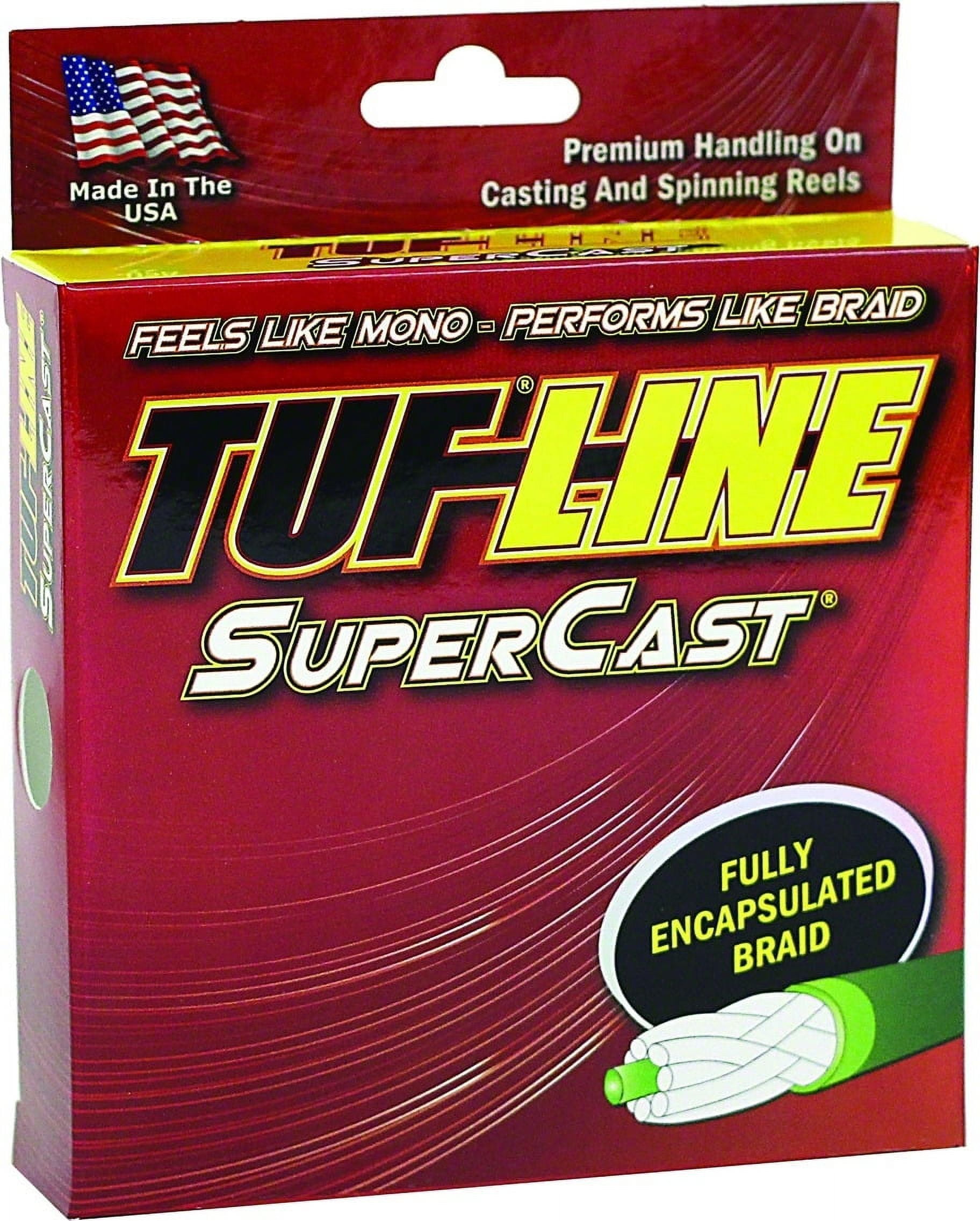 Tuf-Line SC12125GN SuperCast Braided Line 12 lb 125 Yards Spool Green 