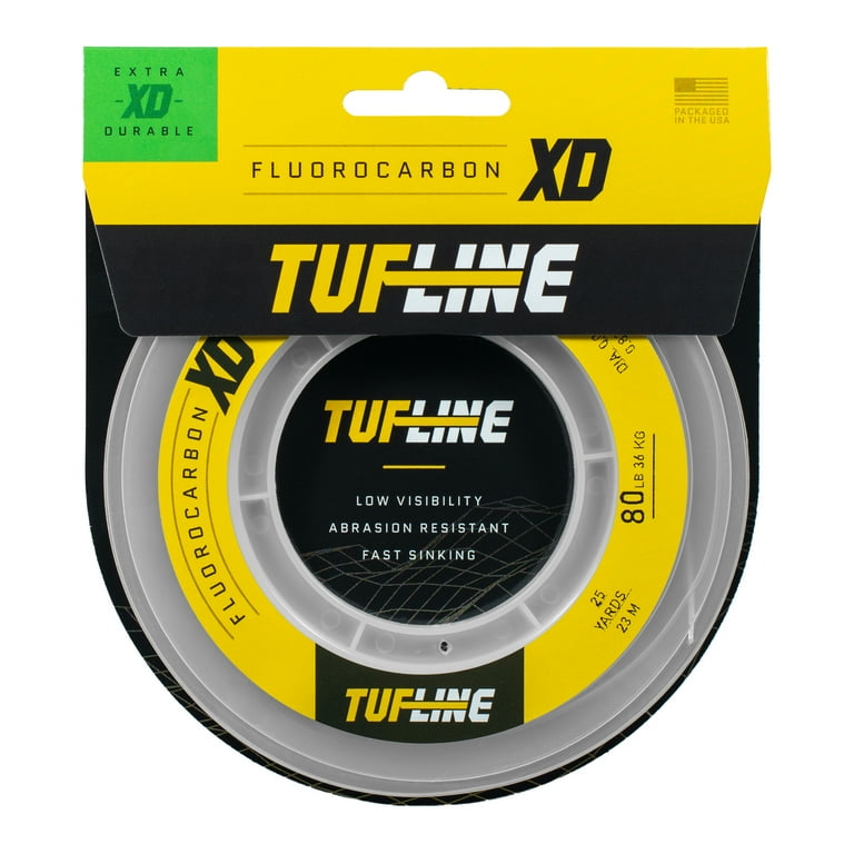 Tuf-Line XD Fluorocarbon 25yds 80 lb Test Clear - XD8025