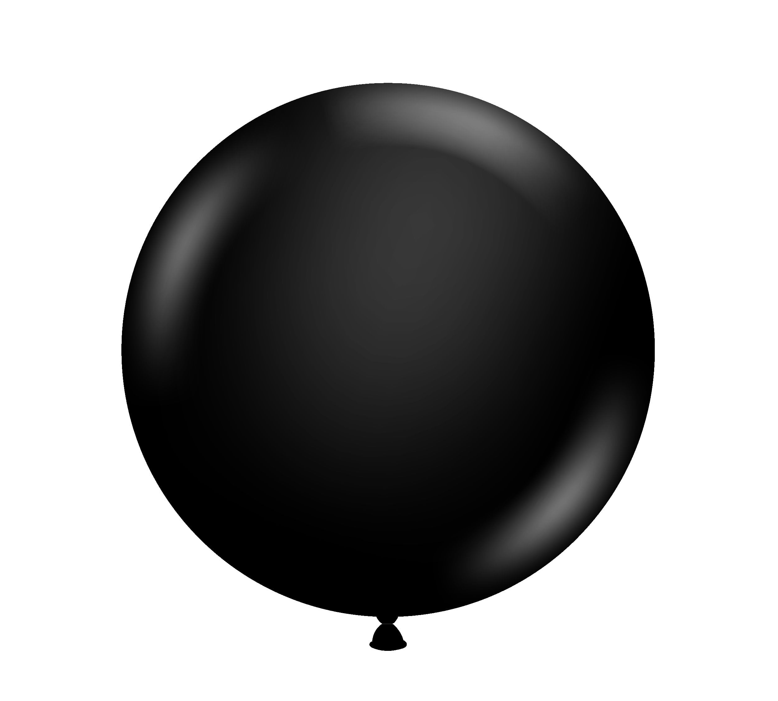 Tuf-Tex 17" New Black Latex Balloons (50 Ct)