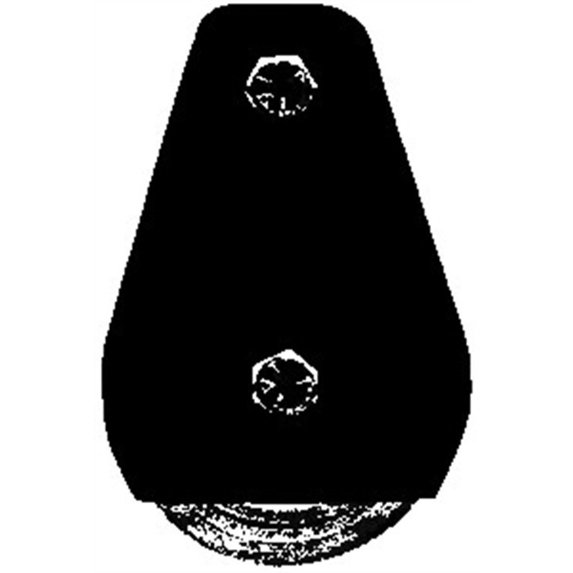 Tuf-Tug 3" Plain Block, 5/16" Maximum Wire Rope Size or 3/8" Synthetic Rope