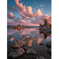 thumbnail image 1 of Tufa Towers Sunset Reflection Canvas Print, Perfect for Living Room, Office, Bathroom, Hallway, 1 of 8