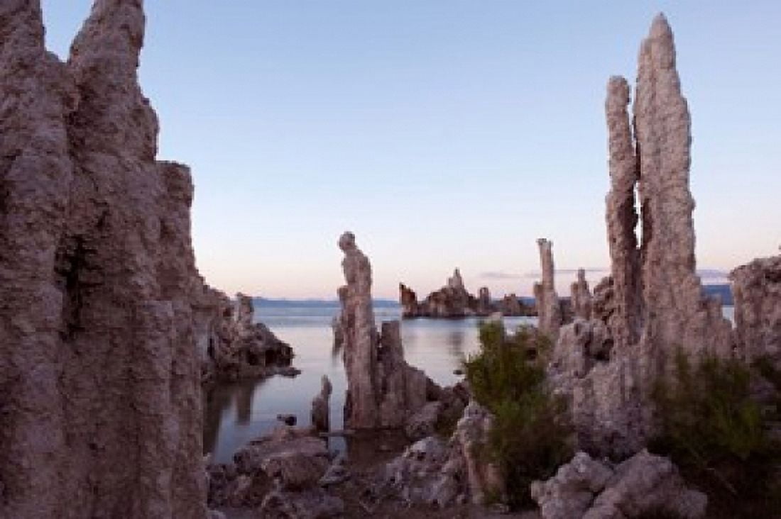 Tufa formations at Mono Lake Mono County California USA Canvas Art - Panoramic Images (36 x 24)