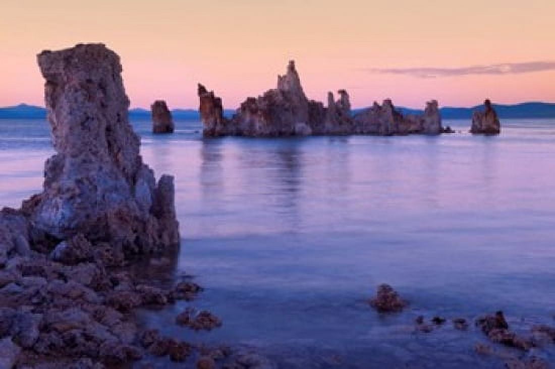Tufa formations at Mono Lake Mono County California USA Canvas Art - Panoramic Images (36 x 24)