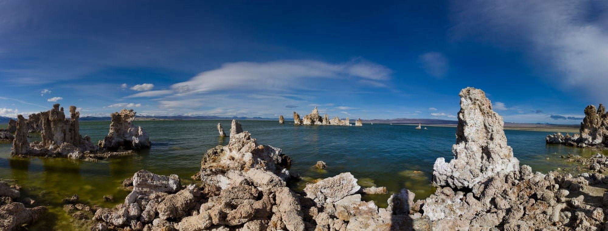 Tufa formations in a lake Mono Lake Mono County California USA Canvas Art - Panoramic Images (27 x 9)
