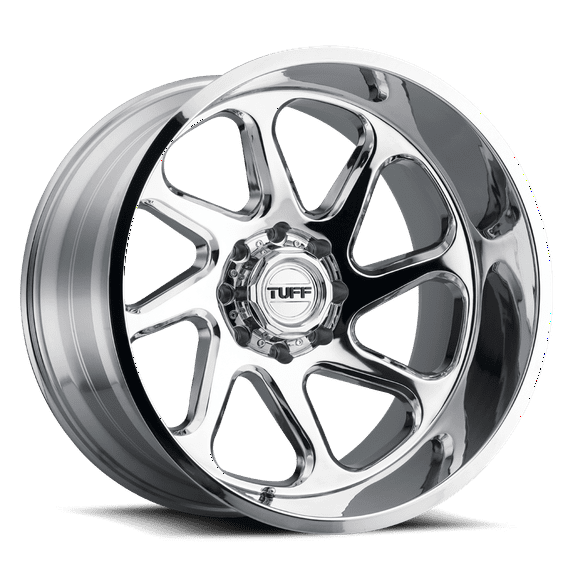 Tuff Aluminum Rim T2B 22X12in Chrome - Directional Finish, 2212T2B-58165C25L