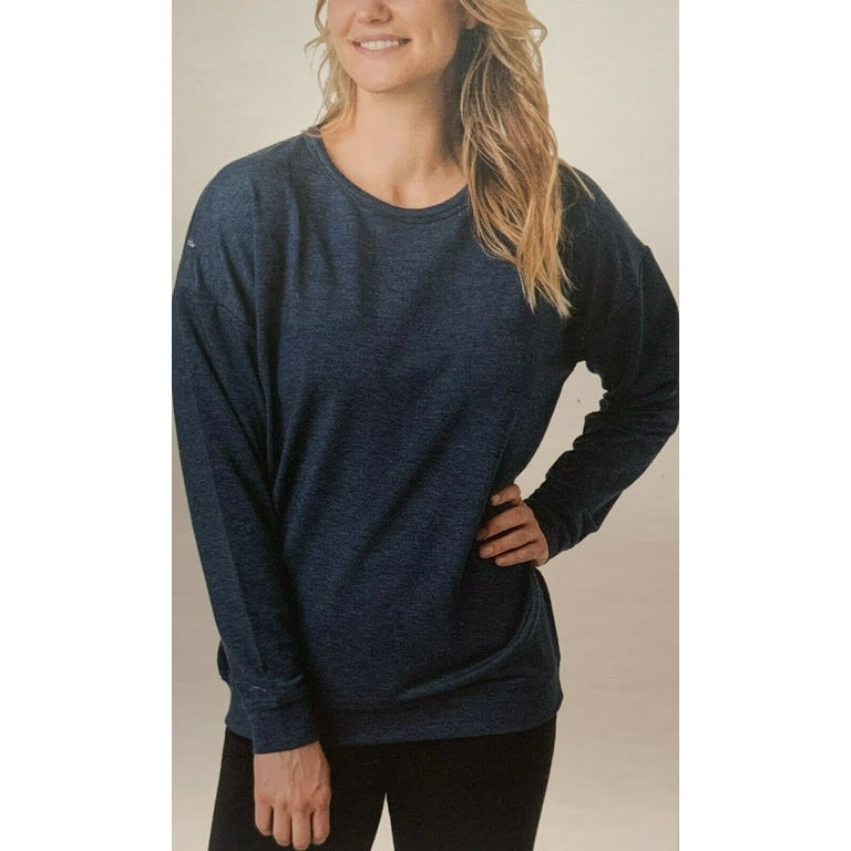 Tuff Athletic Ladies' Sweatshirt (Blue Melange, Small) 