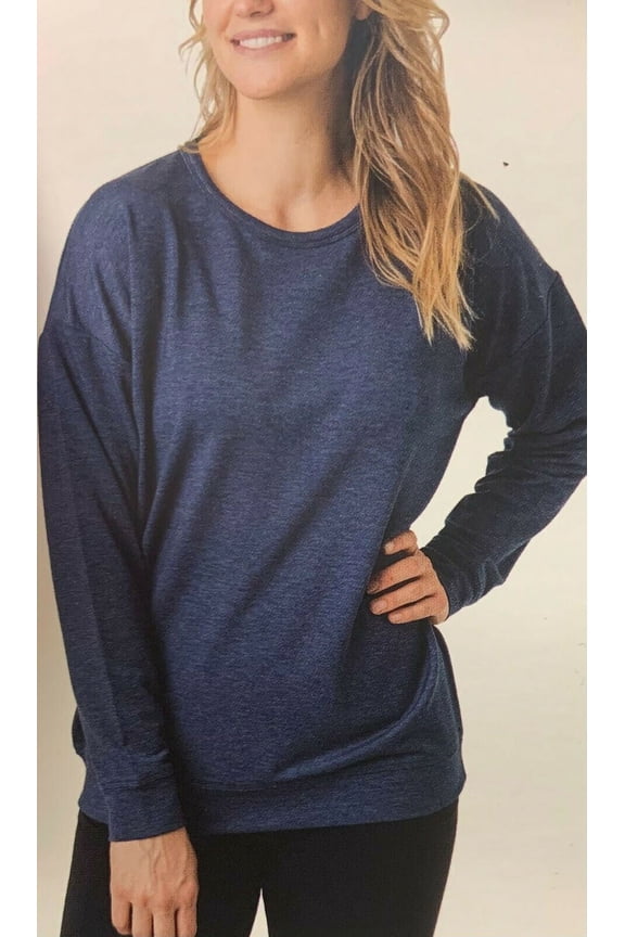 Tuff Athletic Ladies' Sweatshirt, Melange Blue Medium - NEW