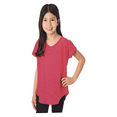 thumbnail image 1 of Tuff Athletics Girl's Short Sleeve Active Tee S/7-8/Raspberry, 1 of 1