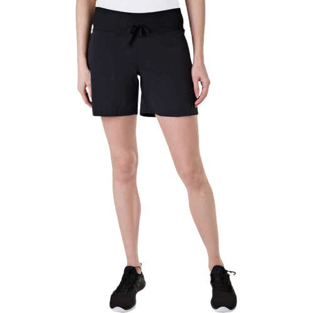 Tuff Athletics Ladies' Hybrid Active Shorts Size: L, Color: Black 