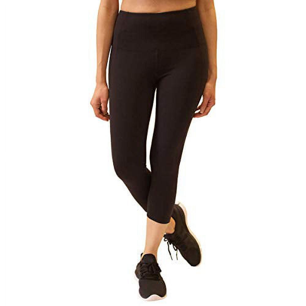 Tuff Athletics Leggings Crop Tight (X Large) Black