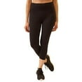 thumbnail image 1 of Tuff Athletics Leggings Crop Tight (X Large) Black, 1 of 1