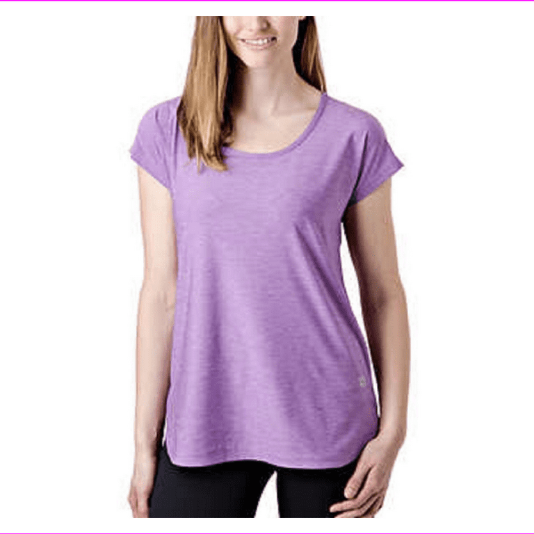 Tuff Athletics Women Lightweight Keyhole T-shirt S/Pansy Purple 