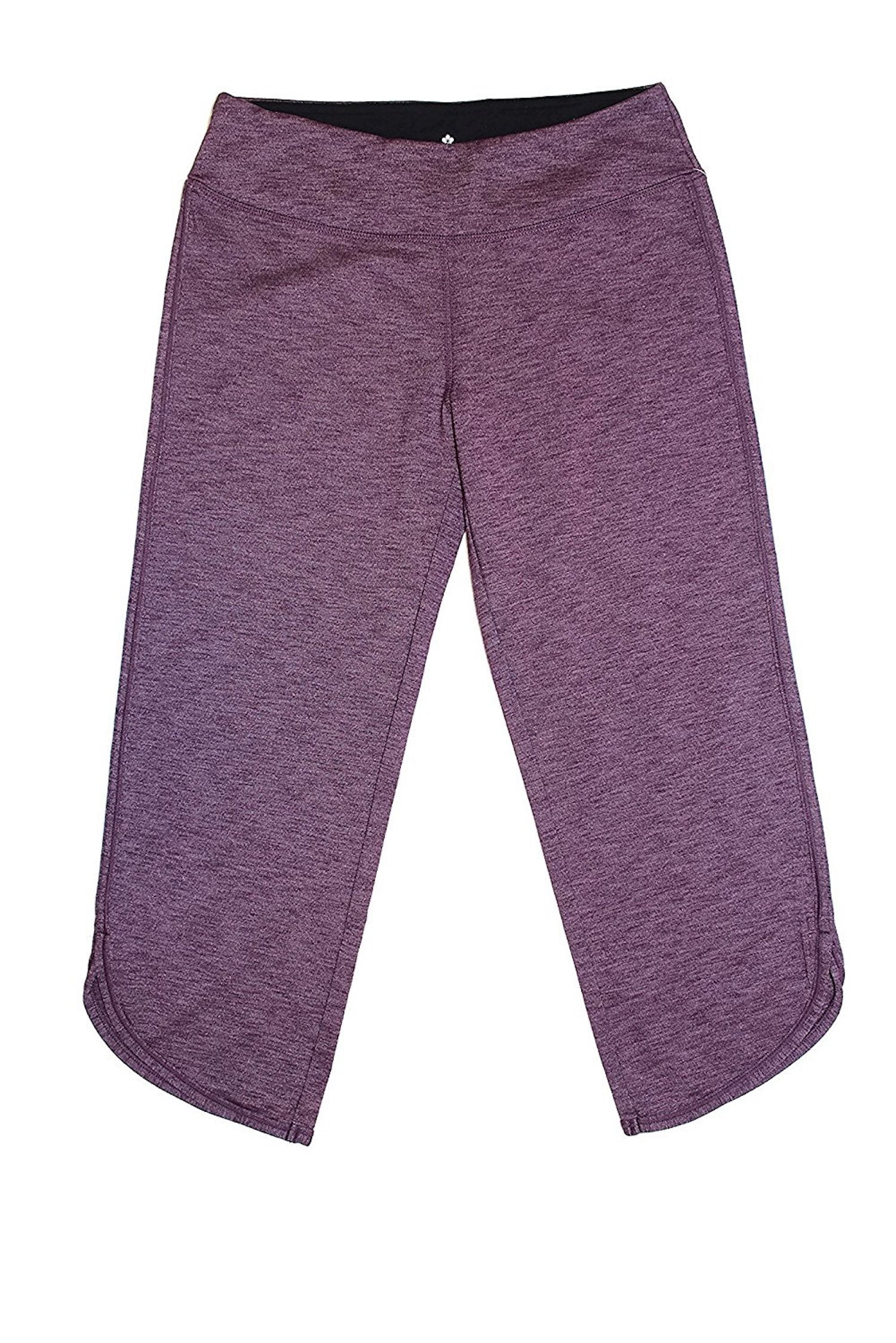 Tuff Athletics Women s Crop Capri Pants Rough Melange Medium Walmart
