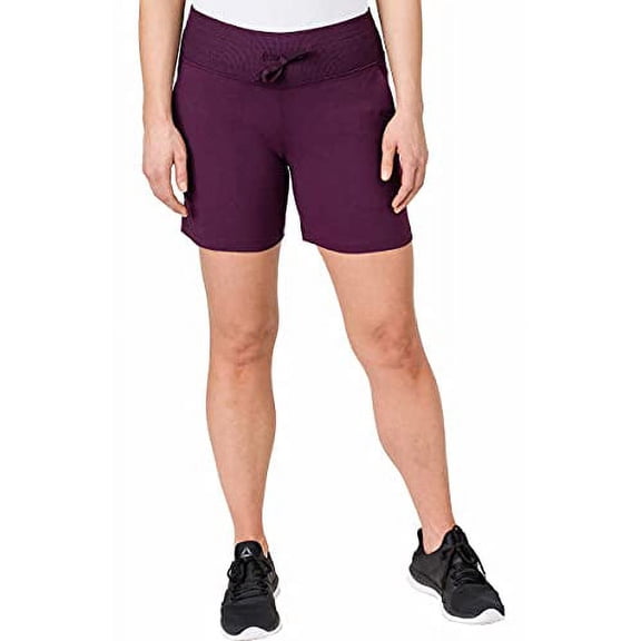 Tuff Athletics Women's Hybrid Shorts (Large, Cabernet, l)