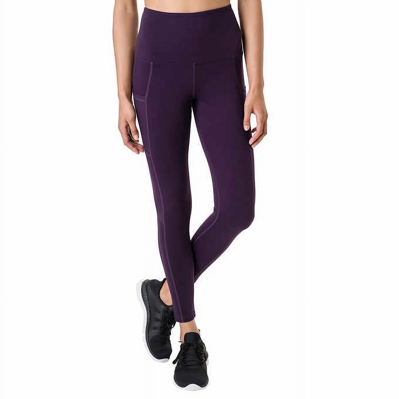 Tuff Athletics Women's Ultra Soft High Waist Yoga Pant Legging (Purple