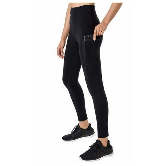 Tuff Athletics Women's High Waisted Legging with Pockets Black XL