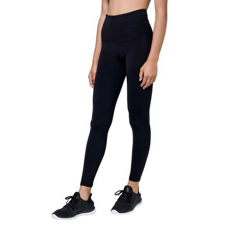 Tuff Athletics Womens High Waisted Yoga Pant, Black, XXL