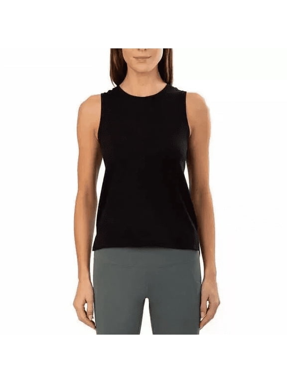 Womens Mesh Back Tank Black XL