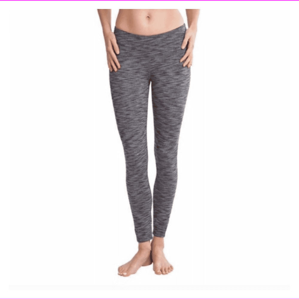 Tuff Athletics Womens Midrise Wide waistband fabric soft and comfortable Legging  XL/Stormy Gray 