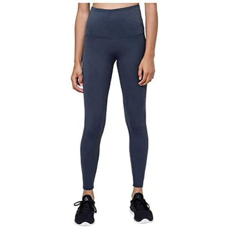 Tuff Athletics Womens Ultra Soft High Waist Yoga Pant Legging Side Pocket  (Storm Gray, X-Large)