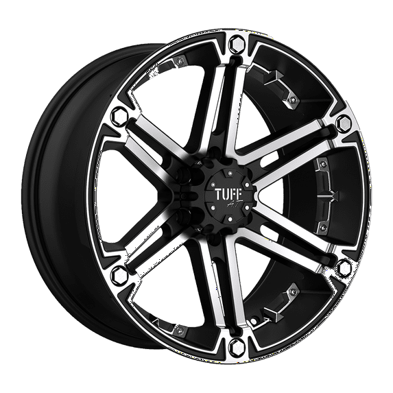 Tuff Cast Aluminum Rim TUT01 18X9 6X135 F-BLK MACH-FC 25MM, 1890T01256135F87C
