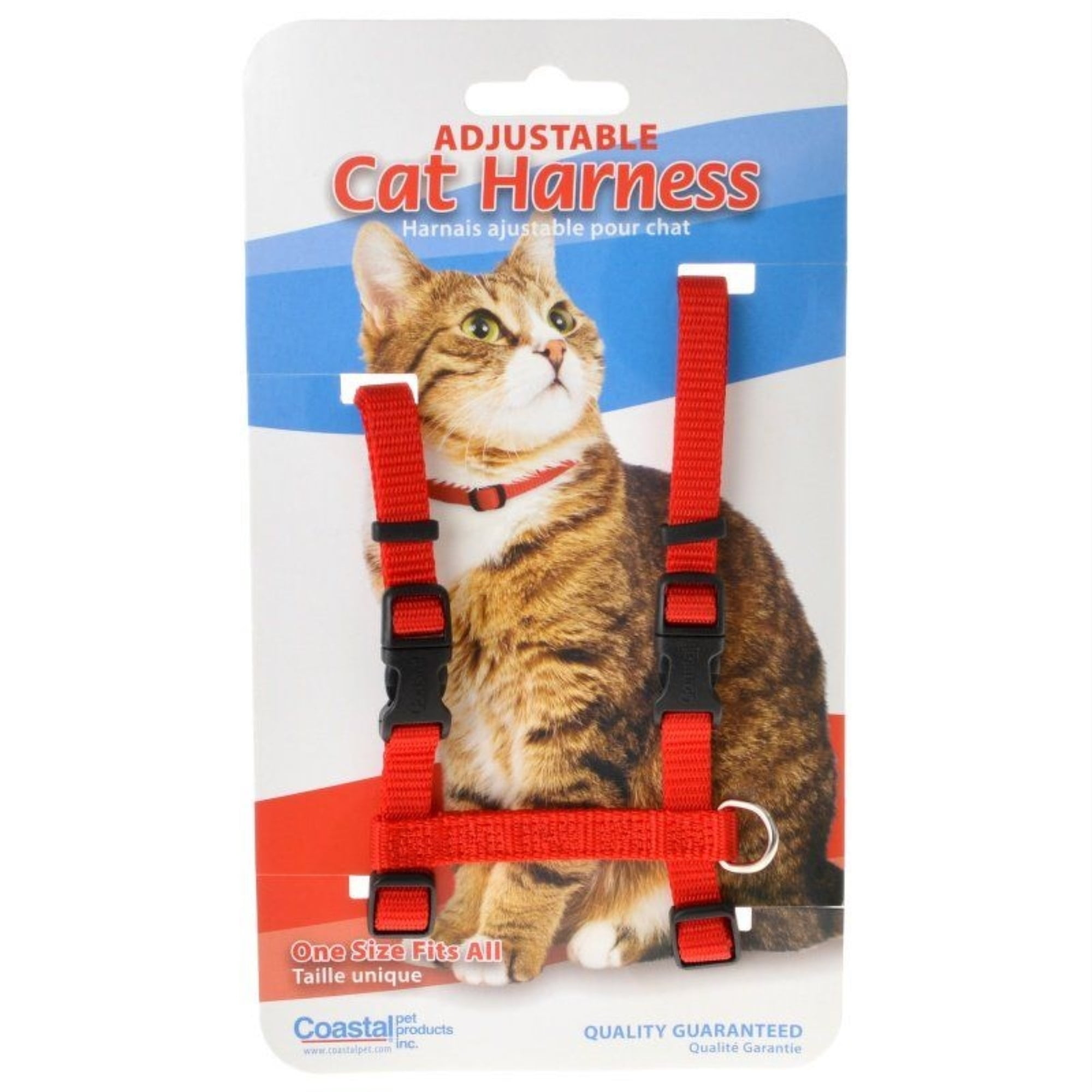 Tuff Collar Adjustable Cat Harness Red 3 8