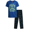 thumbnail image 1 of Tuff Guys Boys Pajama Set - 2 Piece Short Sleeve Sleep Shirt and Pajama Pants Sleepwear for Boys (8-16), 1 of 7