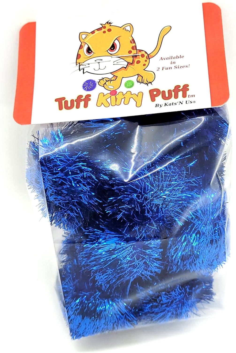 Tuff Kitty Puff Pack of 12 Standard 1.5 Inch Sparkle Tinsel Balls for ...