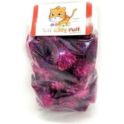 Tuff Kitty Puff 1.5 Inch Standard Sparkle Ball Cat Toy - 12pk Pink