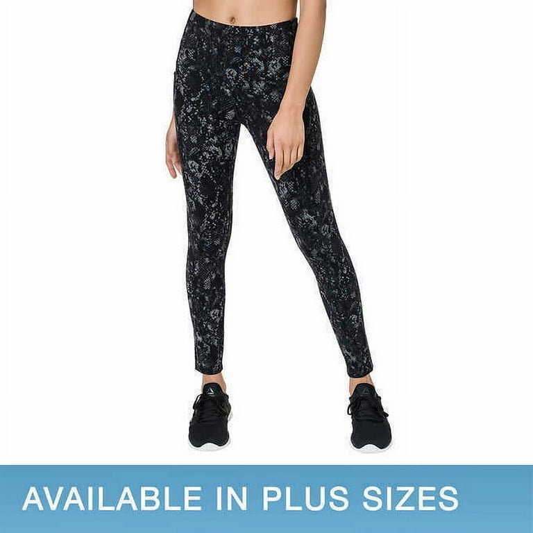 Tuff Ladies' High Waisted Legging with Pockets (Rocky Print, Small)