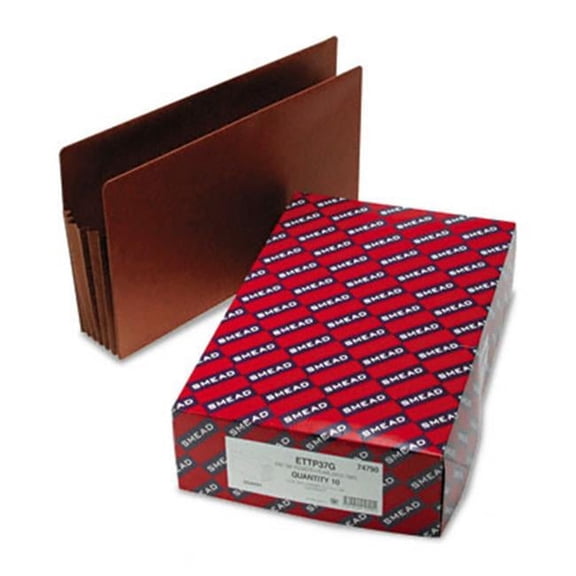 Tuff Pocket 5 Expansion File Pockets Straight Legal Redrope 10/Box