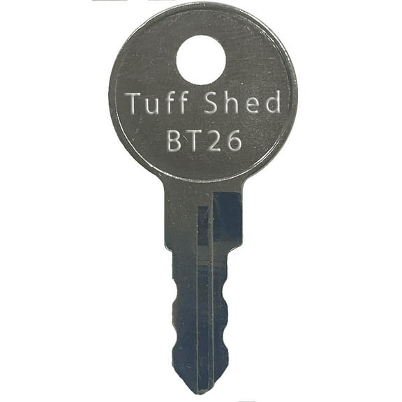 Tuff Shed BT26 Replacement Key