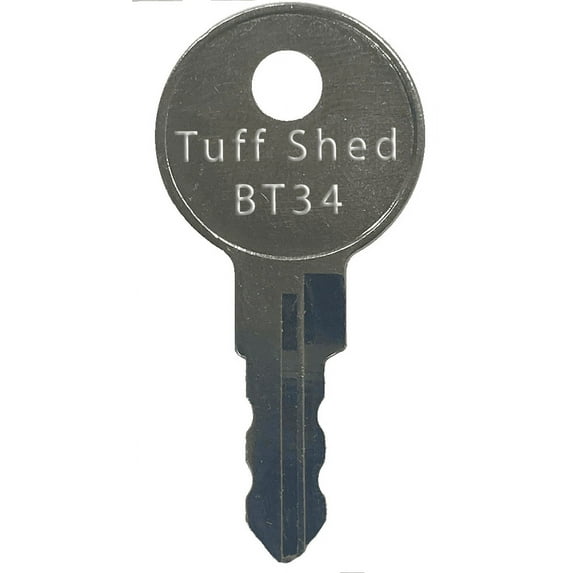 Tuff Shed BT34 Replacement Key