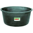 thumbnail image 1 of Tuff Stuff 15 Gallon Heavy Duty UV Light Resistant Flexible Outdoor Round Outside Planter Bowl Tank Tub for Water, Feed, or Storage, Green, 1 of 5