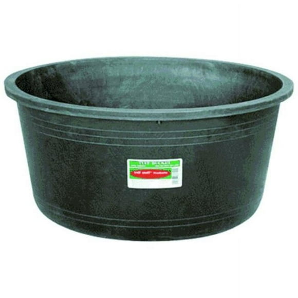 Tuff Stuff 15 Gallon Heavy Duty UV Light Resistant Flexible Outdoor Round Outside Planter Bowl Tank Tub for Water, Feed, or Storage, Green