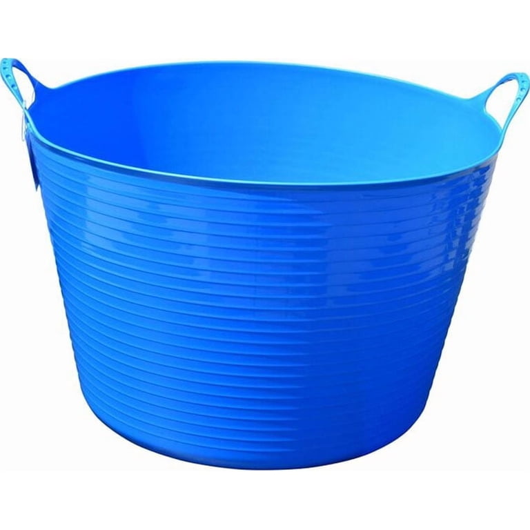 Tuff Stuff 7 Gal. Sky Blue Plastic Flex Tub F7-SBL - Walmart.com