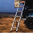 thumbnail image 1 of Tuff Stuff 97 In Roof Top Tent Telescoping Extension Ladder Silver TS-LDR-TELE-2.6M, 1 of 3
