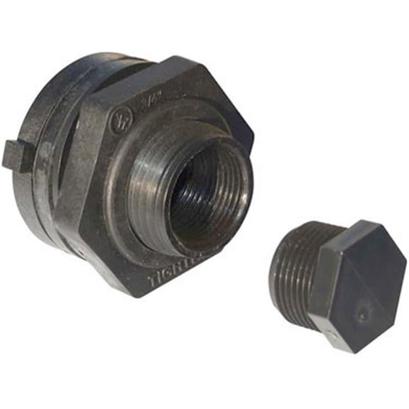 Tuff Stuff AD125 1.5 in. Bulkhead Adapter Plug