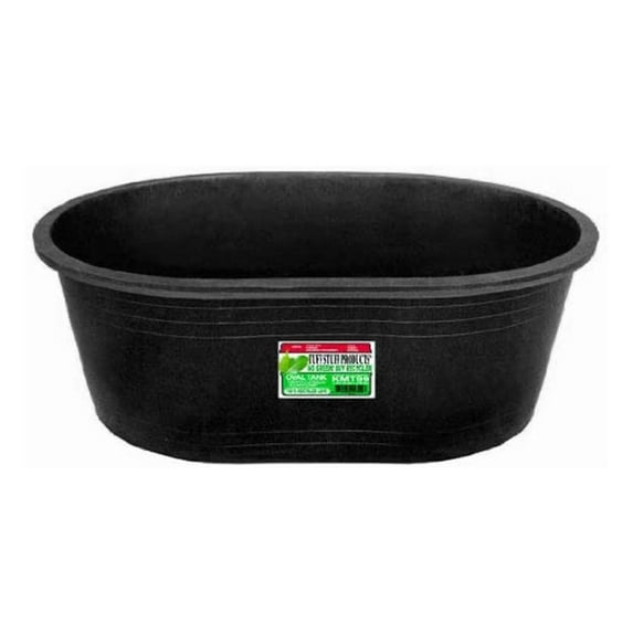 Tuff Stuff Heavy Duty 110 Gallon Oval Animal Farm Livestock Outdoor Water Feed or Storage Tank Tub Trough Feeder Bucket, Green