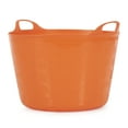 thumbnail image 1 of Tuff Stuff Products F16-BK 64 Quart Colander UV Resistant Sieve Multi Purpose Tub Pail for Garden, Home, or Farm, Orange, 1 of 2