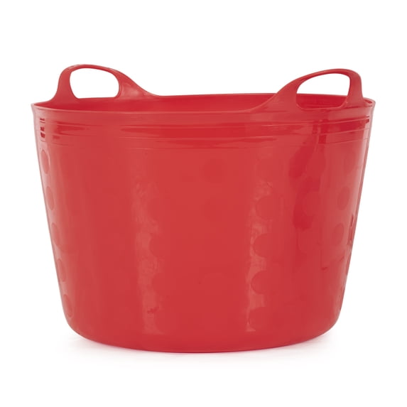 Tuff Stuff Products F16-RD Large 16 Gallon Plastic Flex Tub with Handles, Red