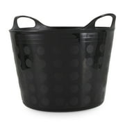 Tuff Stuff Products F7-BK Large 7 Gallon Plastic Flex Tub with Handles, Black