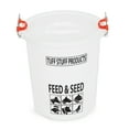 thumbnail image 1 of Tuff Stuff Products FS12 12 Gallon Seed and Animal Feed Heavy Duty Plastic Drum Bucket with Lock Lid for Dogs, Cats, Chickens, Cows, and Horses, 1 of 6