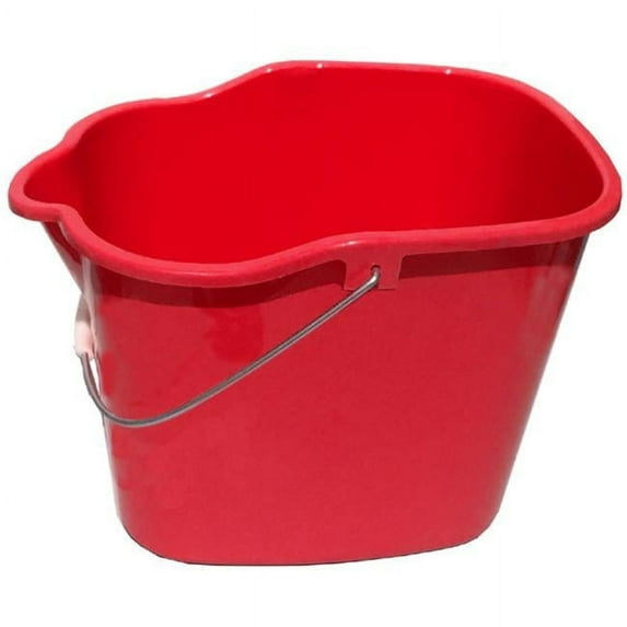 Tuff Stuff Products SB17RD 17 qt. Square Utility Bucket, Red